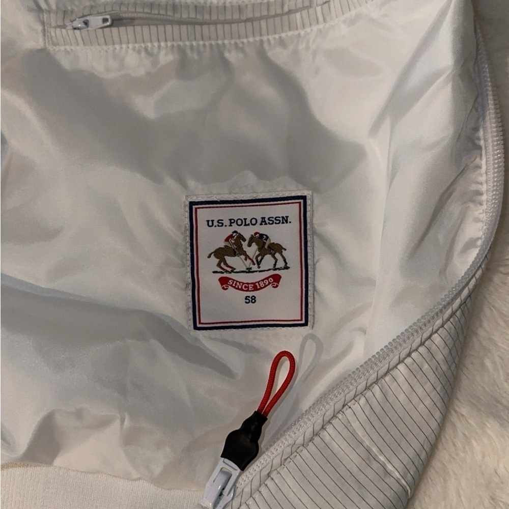 US POLO ASSN NWOT White Men's Jacket Windbreaker XL-2XL - Picture 6 of 8